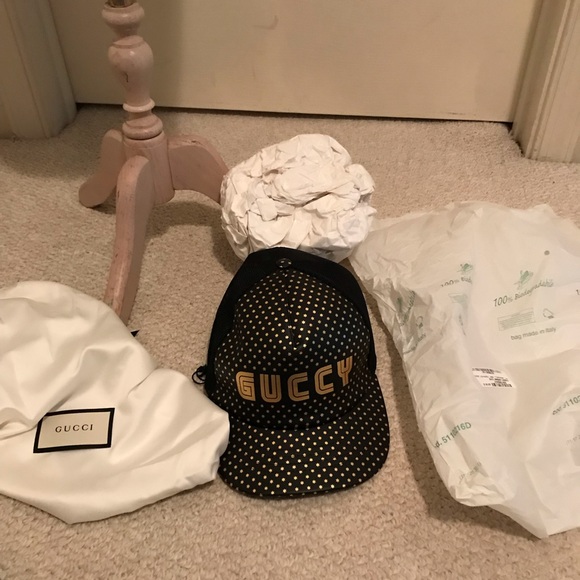 Gucci mens leather baseball style cap complete $695 nwt size Large - Picture 6 of 13